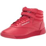 Baskets montantes Reebok Freestyle rouges en caoutchouc Pointure 38 look casual pour femme en promo 