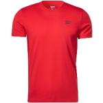 T-shirts de sport Reebok rouges en coton à manches courtes à col rond Taille XXL classiques 
