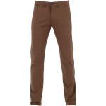 Pantalons chino Reell marron en coton tapered Snoopy Charlie Brown stretch Taille M look fashion pour homme 