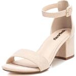 Sandales à talons Refresh beiges Pointure 39 look fashion pour femme 