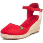 REFRESH - Chaussures avec fermeture à boucle pour femme, couleur marron, taille 37, rouge, 37 EU