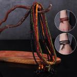 Bracelets rouges en bois à perles inspirations zen en bois look fashion pour femme 