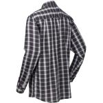 Regatta LONAN Chemise à Carreaux Manches Longues Homme en Coton Respirant avec Doublure en Polyester et Poche Poitrine Shirts, Seal Grey, FR : XS (Taille Fabricant : XS)