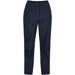 Pantalons de pluie Regatta bleus en polyester stretch Taille S pour femme 