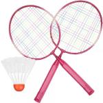 Raquettes de badminton roses en polyuréthane 