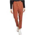 Reiko - Trousers > Tapered Trousers - Brown -