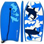 Planches de bodyboard bleues en plastique 