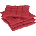 Galettes de chaise Relaxdays rouges 