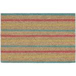 Tapis antidérapants Relaxdays multicolores à rayures 