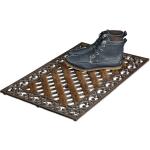 Tapis antidérapants Relaxdays marron style campagne 