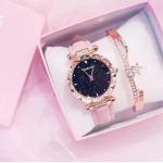 Montres roses look casual pour femme 