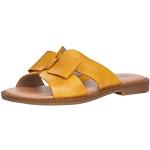 Sandales plates Remonte jaunes en cuir respirantes Pointure 40 look fashion pour femme 