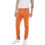 Jeans Replay orange stretch W29 look fashion pour homme en promo 