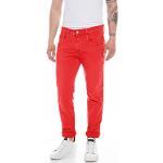 Jeans slim Replay rouges en denim stretch W30 classiques pour homme 