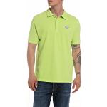 Polos Replay vert lime en denim Taille M look sportif pour homme 