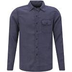 Chemises Replay bleus foncé en lin Taille S look casual pour homme 