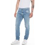 Jeans slim Replay bleues claires en denim stretch W33 look fashion pour homme 