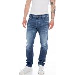Jeans slim Replay bleus en denim Mickey Mouse Club bio stretch W30 look fashion pour homme 