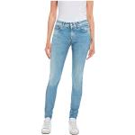 Jeans skinny Replay bleues claires en denim stretch W31 look fashion pour femme 