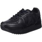 Chaussures de sport Replay noires en caoutchouc Pointure 35 look fashion pour femme 