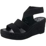 Sandales compensées Replay noires en caoutchouc Pointure 40 look fashion pour femme 