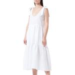 Robes Replay blanches en coton sans manches Taille M look casual pour femme 