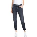 Jeans évasés Replay gris foncé en denim stretch W30 look fashion pour femme 