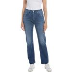 Jeans taille haute Replay bleu indigo en denim stretch Taille M W26 look fashion pour femme en promo 