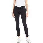 Jeans skinny Replay noirs en denim stretch W26 look fashion pour femme 