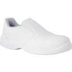 Chaussures de travail  d'automne blanches en microfibre antistatiques Pointure 38 look fashion pour homme 