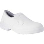 Chaussures de travail  blanches en microfibre antistatiques Pointure 44 look fashion 