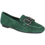 Chaussures casual Reqins vertes en cuir Pointure 41 avec un talon jusqu'à 3cm look casual pour femme en promo 