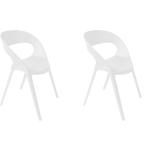 Chaises en plastique Resol blanches en plastique empilables modernes 