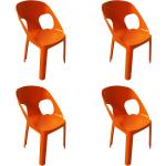 Resol GARBAR RITA Chaise Pour Enfants Intérieur, Extérieur Set 4 Orange - orange plastique polypropylène 21426