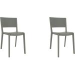 Chaises design Resol vertes en plastique empilables modernes 