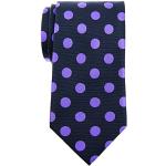 Retreez Cravate vintage en microfibre tissée à pois pour homme 8 cm, Gris à pois violets., taille unique