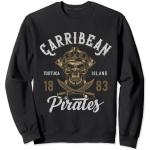 Costume de pirate des Caraïbes au design rétro vintage Sweatshirt