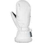 Vestes de ski Reusch blanches en fausse fourrure imperméables 6.5 pouces look fashion pour femme en promo 