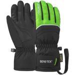 Paires de gants de ski Reusch vert fluo en gore tex enfant imperméables coupe-vents look sportif 