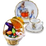 Nids de Pâques REUTTER multicolores en porcelaine Pierre Lapin / Peter Rabbit 