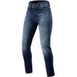 Jeans skinny REV'IT bleus en denim délavés à motif moto Taille L look streetwear pour femme 