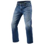 Jeans baggy REV'IT bleues foncé en denim classiques pour femme 