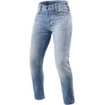 Jeans skinny REV'IT bleues claires en cuir Taille XXS W34 L32 pour femme 