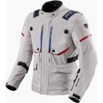 Vestes de moto  REV'IT argentées en gore tex coupe-vents respirantes Taille XL pour homme en promo 