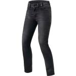 Jeans taille haute gris en denim stretch Taille 3 XL W26 L32 pour femme 