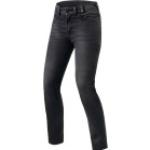 Jeans taille haute REV'IT argentés en denim stretch Taille L W27 L32 pour femme 
