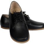 Chaussures oxford noires en cuir classiques pour femme 