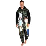 Pyjamas combinaisons noirs en polyester Rick and Morty Taille XXL look fashion pour homme 