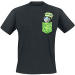 T-shirts noirs Rick and Morty Taille L look fashion pour homme 