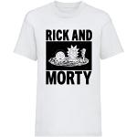 T-shirts blancs Rick and Morty Taille S look fashion 